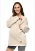 MijaCulture - 3 in 1 oversize maternity and nursing sweatshirt Miley M020 Beige